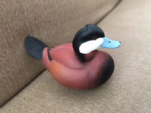 Ducks Unlimited Miniature Decoy Ruddy Drake Duck Jett Brunet 2013 #15 in Series - Picture 1 of 7