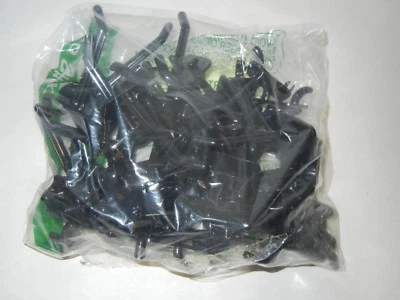 AZAR 80000-B BLACK PLASTIC HOOKS 2" FOR PEGBOARDS 47 PIECES - Image 1 of 2