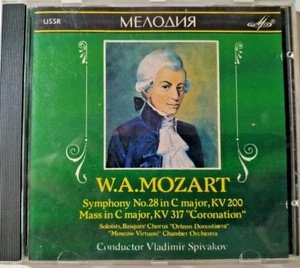 NM CD MOZART Symphony 28 & Coronation Mass SPIVAKOV Melodiya USSR - Picture 1 of 3
