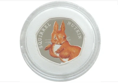 2018 Flopsy Bunny Beatrix Potter 50p Fifty Pence Silver Proof Coin Box COA - Image 1 of 4