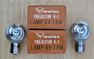 VIEWLEX V-1 ( 2 ) MINI GIANT RARE PROJEKTIONSLAMPEN 6 VOLT 18 WATT  - Bild 1 von 1