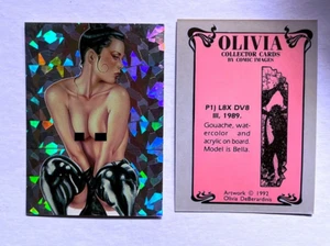 Olivia Series 1 chase P1 prism collector cards 1992 Comic Images De Berardinis - Picture 1 of 1