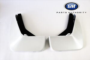 2021-2024 Cadillac Escalade Front Molded Splash Guards 84773684 Crystal White OE