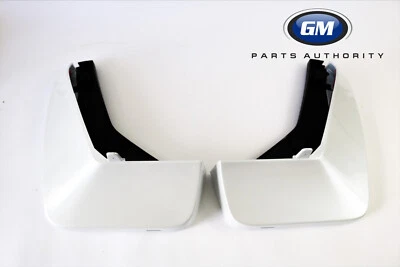 2021-2024 Cadillac Escalade Rear Molded Splash Guards 84773687 Crystal White OEM - Image 1 of 3