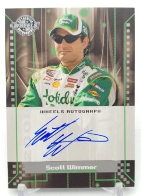 2008 Wheels SCOTT WIMMER On Card Auto Autograph NASCAR Busch Series Insert - Image 1 of 4
