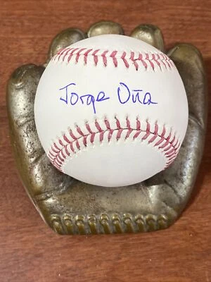 Jorge Ona Signed Auto Baseball ROMLB  San Diego Padres - Image 1 of 4