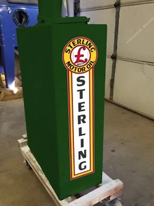 25" X 6" STERLING MOTOR OIL GAS VINYL DECAL LUBESTER SIDES OIL PUMP LUBSTER - Picture 1 of 1