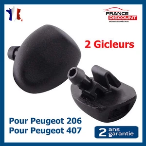 2 Windschutzscheibendüsen vorne Düse für Peugeot 206 / 407 - 6438Z1 6438E6 - Bild 1 von 7