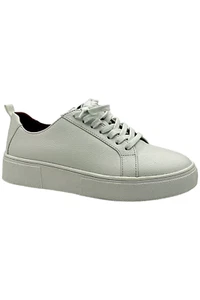 Lucky Brand Women's Zamilio Lace-Up Low-Top Leather Sneakers White - Picture 1 of 3