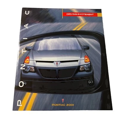 Folheto de vendas Pontiac 2001 - Aztek Bonneville Grand Prix Am Firebird TransAm - Imagem 1 de 3