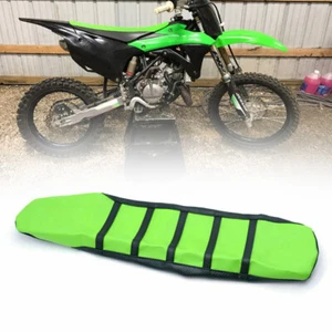Ribs Gripper Soft Seat Cover Green Durable Fit ForKawasaki KX85 KX100 2014-2016 - Foto 1 di 13