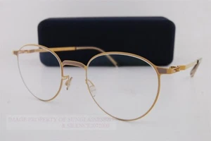Brand New MYKITA Eyeglass Frames JUL Frosted Gold/Dark Sand For Men Women 48mm - Picture 1 of 6