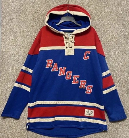 Old Time Hockey Mens Large NHL New York Rangers Ryan Callahan Hoodie Sweatshirt Cover