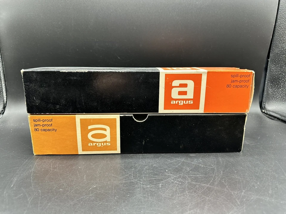 Vintage Argus Projector Tray 80 Capacity Slide Magazine Spill Proof Lot of 2 - Image 1 of 1