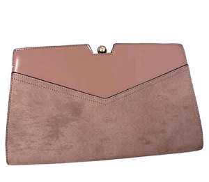 Dorothy Perkins Light Pink Envelope Clutch Bag With Tags But Used RRP£19 - Picture 1 of 9
