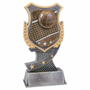 6" Volleyball Shield Series Trophy Personalized Free - Picture 1 of 2