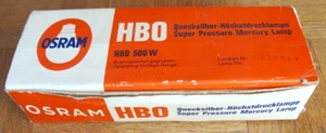 HBO Quecksilber-Höchstdrucklampe 500 W der Firma Osram - Bild 1 von 2