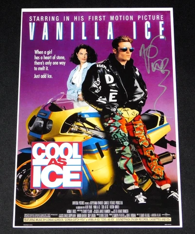 VANILLA ICE SIGNED COOL AS ICE 12X18 MOVIE POSTER!!! Cover