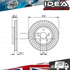 Brake Disc Front Idea Fits Lexus Is C 2005-2020 4351230310 - Picture 1 of 12