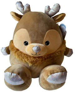 Squeeze with Love Reindeer Plush 13” Animal Adventure 2023 NWT Super Puffed - Picture 1 of 9