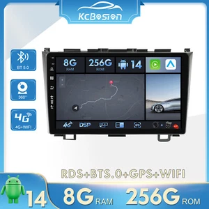 8+256G Car Stereo Android14 GPS For HONDA CRV CR-V 2007-2011 Head Unit CarPlay - Picture 1 of 15