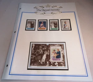QUEEN ELIZABETH II ANTIGUA & BARBUDA STAMPS 40TH WEDDING ANNI MNH & ALBUM SHEET - Picture 1 of 6