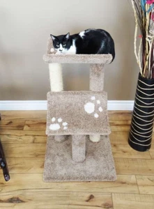 PRESTIGE DOUBLE CAT PERCH-FREE SHIPPING IN THE UNITED STATES - Picture 1 of 8