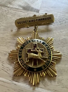 Medaglia / Medaglione - Ordre Des Forestiers Catholique - Secretaire Financier - Foto 1 di 7