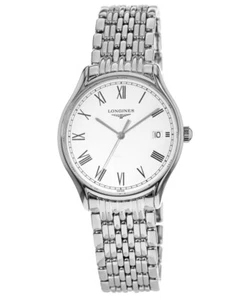 New Longines Lyre Quartz 35mm White Dial Steel Unisex Watch L4.759.4.11.6 - Picture 1 of 3