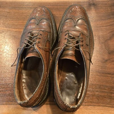 Florsheim Imperial Shoes Leather Wing-Tip Brown 610750 Mens 11D. Vintage - Image 1 of 4