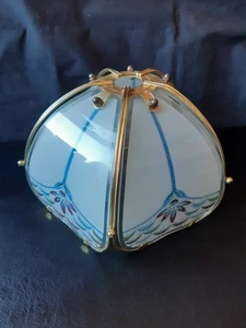 Vintage Tiffany Style Light Shade Frosted Glass Panels - Picture 1 of 6