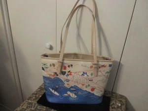 Spartina 449 San Diego Southern California Map Handbag - Picture 1 of 7