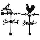 Black Metal Weather Vane Wind Indicator Weathercock Garden Shed House Decoration