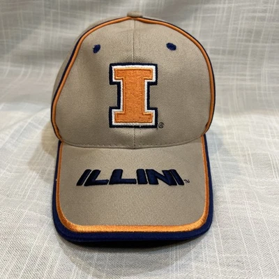University of Illinois FIGHTING ILLINI Strap Back Hat ~ NCAA Signatures Cap - Image 1 of 4