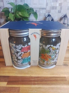 NEU Margaritaville Floral Mason Jar Sipper Gläser 4er Set.  15 FL OZ. - Bild 1 von 4