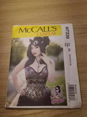 McCall's 7339 Yaya Han Lined, Boned Corsets Costume Pattern Misses' 6-14 Uncut - Image 1 of 4