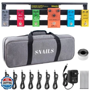 Gitarrenpedalbrett mit komplett isoliertem Netzteil, 19*5 Zoll 1,8 Pfund Aluminium - Bild 1 von 5