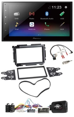 Pioneer USB Bluetooth DAB 2DIN Lenkrad Autoradio für Honda HR-V RU ab 2015 schwa - Bild 1 von 4