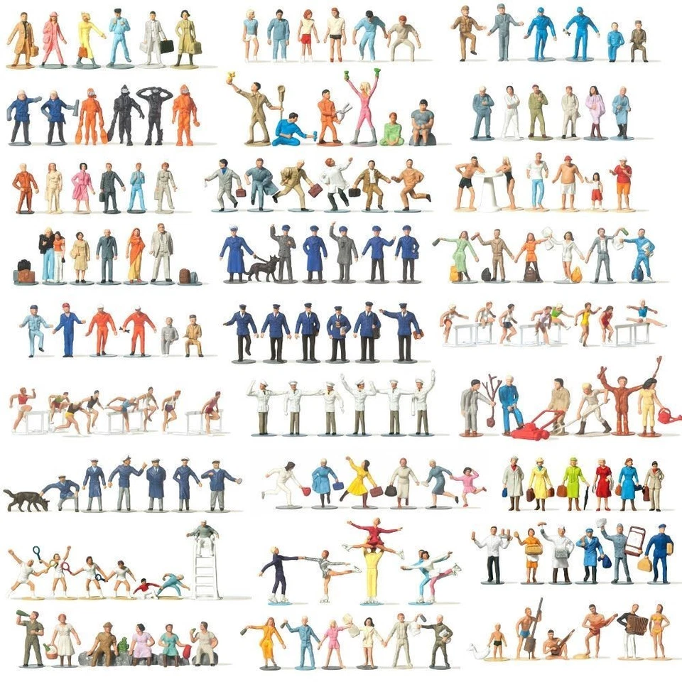 Fein Handbemalte HO Maßstab Figuren Sets - Merten - Bild 1 von 1