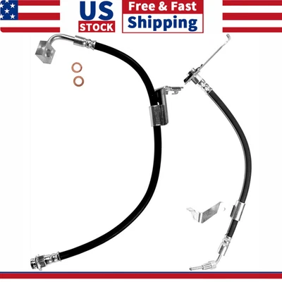 2x Rear Left & Right Brake Hose Brake Line For 2003 2004 2005 2006 Dodge Stratus - Image 1 of 4