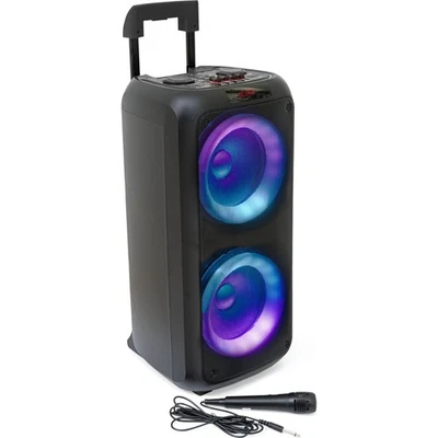 IBIZA VENUS600 ILLUMINATED KARAOKE SPEAKER BOX 600W PARTY DISCO CLUB DJ USB - Image 1 of 4