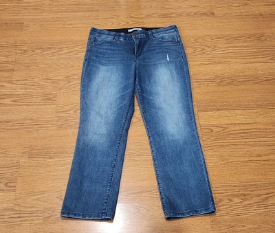 Code Bleu Jeans Womens 12 Blue Denim Medium Wash Straight Casual - Image 1 of 4