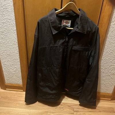 Men's Large Dickies Full Zip Fleece Lined Chore Barn Work Jacket - Image 1 of 4
