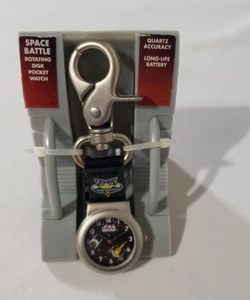 RELOJ BOLSILLO STAR WARS Space Battle CUARZO disco giratorio - Imagen 1 de 1