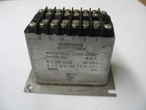 INDUSTRIAL 709913 RC NETZWERK 6 ABSCHNITTE 225OHM 5W/1MFD 400VDC Q0477 - Bild 1 von 4