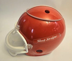 Red Stripe Lager Jamaican Beer NFL Football Helm für Chip & Dip Mancave Dekor - Bild 1 von 8
