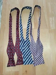 BowTie Lot 3x Men’s Retro Hilfiger Campia Moda striped repp ivy prep geometric - Picture 1 of 6