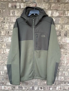 North Face Jacket Mens XXL Green Apex Bionic 2 Windwall Fleece Lined Full Zip - Picture 1 of 4