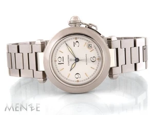 Cartier Pasha 2324 Medium 35 mm Stahl White Dial Automatik Uhr (14617) - Bild 1 von 11