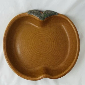Receta de zapatero de manzana vintage Hively Pottery Monmouth Ohio en la parte posterior lanzada a mano - Imagen 1 de 5